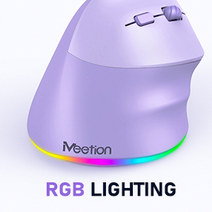 Meetion btm010r Ergonomic có thể sạc lại không dây Ergonomic dọc chuột 2.4GHz quang dọc chuột với 4 điều chỉnh DPI - Product Image 5