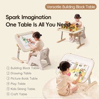 Nouvelle Arrivée XH6 Ultra Table d'activités pour enfants 4-en-1 avec panneaux interchangeables et 5 réglages de hauteur pour l'éducation préscolaire et la maternelle