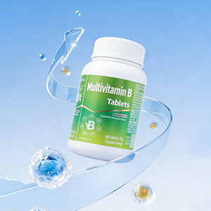 Suplementos Multivitamínicos para la Salud con Magnesio 12-1 Complex, Minerales para Blanquear la Piel y el Cabello, Nutrición Dirigida en Tabletas - Product Image 1