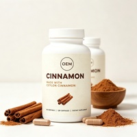 Capsules de cannelle de Ceylan en marque privée pour la santé cardiaque, favorisent une circulation saine, complément de cannelle de Ceylan