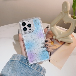 3 in 1 colorato stampato a strati epossidici Glitter PC TPU custodia per smartphone per <span class=keywords><strong>Honor</strong></span> X9C Smart X8B magia 7 <span class=keywords><strong>Lite</strong></span> - Product Image 3