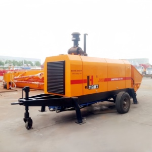 Bomba de Concreto Móvil con Motor, Bomba de Concreto sobre Remolque para Construcción - Product Image 2