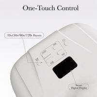 2026 Neue Dual-Zonen-Sensor UV Schnellhärtende LED-Nagelkunstlampe 78 LEDs Professionell für Salon und Heimgebrauch mit 4 Timer-Einstellungen und LCD