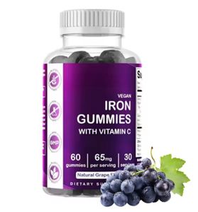 Vitahall OEM Strength Immune Health Support <span class=keywords><strong>Iron</strong></span> Gummies Adult Women Men 60 Gummies Vitamin D3 B12 <span class=keywords><strong>Supplements</strong></span> - Product Image 1