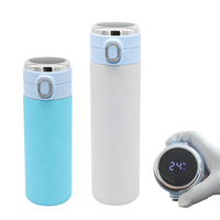 Produit chaud 350ml/500ml Bouteille thermos intelligente isolée rechargeable avec affichage de la température liée