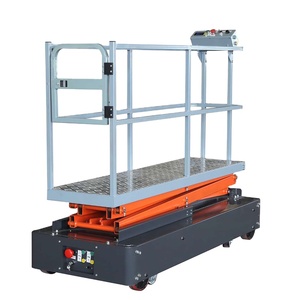 Carrito de riel de tubería Tijera Plataformas eléctricas Escalera de cosecha móvil hidráulica para agricultura - Product Image 1