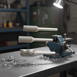 Fresa Rotativa Cilíndrica Ttake AB8100 de 12.7 mm para Corte de Aluminio, 25 mm de Longitud, 6 mm de Vástago, 70 mm de Longitud Total - Product Image 3