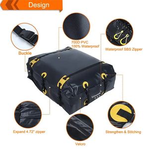 <b>Extra</b> <b>Large</b> Capacity Roof Waterproof Travel Bag Outdoor Sun Protection <b>Luggage</b> Bag Rooftop Cargo Carrier Cargo Bag - Product Image 3