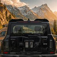 Aileron arrière aérodynamique pour Jetour T2 Traveler 2024+, aileron de toit noir brillant en ABS, pièces de style extérieur automobile