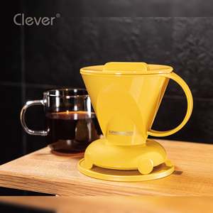 Cafetera de goteo manual trapezoidal amarilla Eastman Tritan, disponible para OEM, para hoteles, motels, B&B y restaurantes - Product Image 6