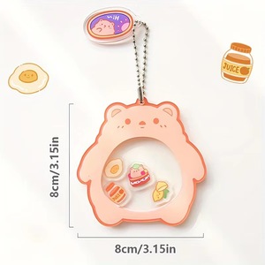 Sáng tạo tùy chỉnh điền vào của riêng bạn Acrylic Anime Charms DIY Acrylic Keychain Shaker - Product Image 2