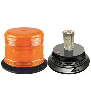 Feux de signalisation LED à dôme de 4 pouces, lumière stroboscopique LED ambre, balise de secours pour véhicule, lumière de secours à haute intensité avec lentille en PC, base en métal WL203 - Product Image 6