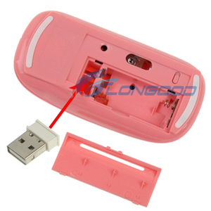 Bán buôn OEM quang mini Chuột không dây siêu mỏng 2.4G giao diện USB phổ quát cho máy tính bảng PC 3D laser theo dõi không thấm nước - Product Image 2