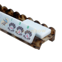 Supports de Mahjong en Acrylique Ondulé Effet Écaille de Tortue Personnalisés de 20 Pouces – Pousseur de Mahjong en Acrylique de Haute Qualité
