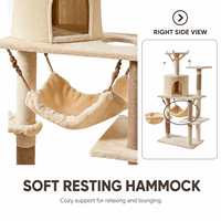 Tour pour chat multi-niveaux en peluche, gain de place, directement de l'usine