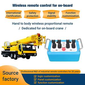 Télécommande sans fil pratique, étanche IP65, fréquence et distance personnalisables pour le contrôle proportionnel hydraulique - Product Image 4
