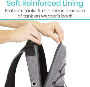 Sac de transport réglable pour bouteille d'oxygène, doublure souple, sac à dos portable pour fauteuils roulants - Product Image 4