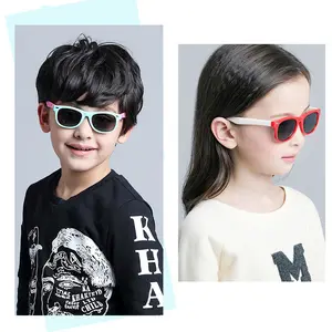 Benutzer definierte Logo Mode uv400 polarisiert Großhandel Kleinkind Jungen Mädchen Kinder Kleinkind Kinder Sonnenbrille für Kinder Silikon Sonnenbrille