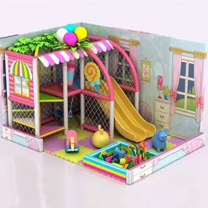 Moetry Candy Theme幼稚園デイケアセンター小スペースショッピングモール用の小さなミニ屋内遊び場