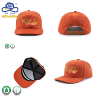 Casquette Snapback 7 Panneaux Personnalisée avec Logo ODM OEM, Casquette de Baseball en Coton de Haute Qualité à Visière Plate