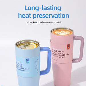 Double-Drinking Design Tumbler With Straw Lid For Travel And Outdoor Use - Product Image 4