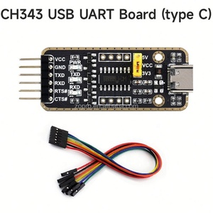 Módulo USB a UART TTL CH343G, Convertidor Serial Multi Interfaz Micro Mini Tipo-A Tipo-C para Raspberry Pi - Product Image 3