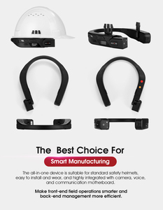Nouvelle caméra de casque intelligente étanche avec réseau 4G LTE, GPS, Wifi, enregistrement vidéo 1080p, caméra de casque de sécurité industrielle - Product Image 2