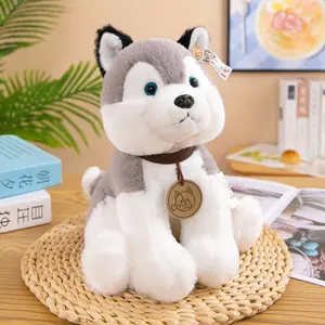 AIFEI JUGUETE Venta caliente Internet celebridad simulación Husky peluche muñeca lindo cachorro perro regalo de cumpleaños para niños