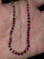 Bracelets en or avec pierres précieuses naturelles Mogok certifiées, rubis à spectre chromé, énormes pierres lumineuses, 4,58 carats, dichroïsme, vente en gros