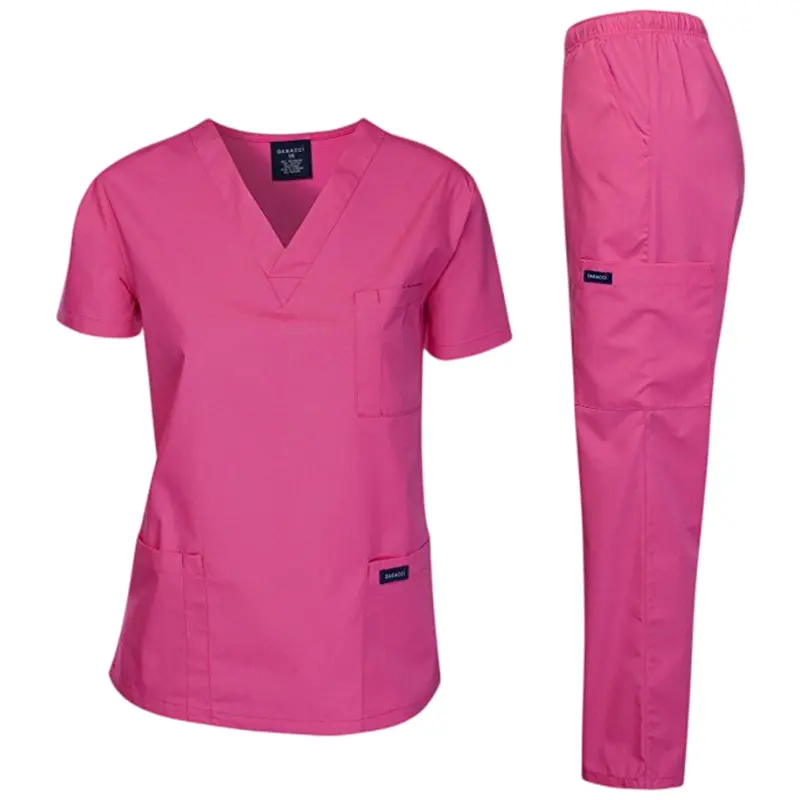 Cherokee Hot Sale Medical Scrubs Uniforms Women Scrub Nurse Uniform Sets for Hospital OPP Polyester OEM Custom Service 20 Pcs