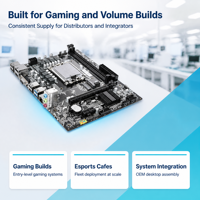 Carte mère ATX Esonic H610 Gaming originale, compatible avec les processeurs Core I3 I5 I7 I9 de 12e, 13e et 14e génération, socket LGA1700