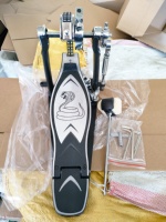 Support de pédale double pour grosse caisse, matériel de percussion double, pédale de grosse caisse DP3000, tête de batte, pédale de grosse caisse pour batterie