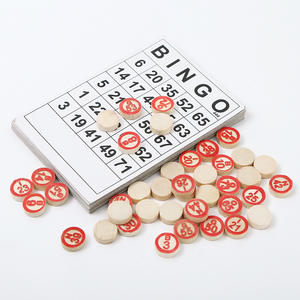 Russie soviétique numéro en bois échecs Lotto et jeu <span class=keywords><strong>de</strong></span> cartes Bingo Vintage Bingo Lotto numéro jeu - Product Image 1