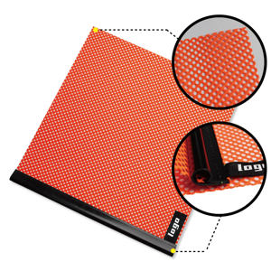 Bendera peringatan pengganti keselamatan, bendera keamanan jaring tahan lama 18 inci X 18 inci tahan cuaca - Product Image 2