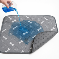 Tapis de propreté lavables et réutilisables pour chien, matelassés, multi-couches, absorbants, imperméables en TPU, antidérapants, pour intérieur, vente en gros OEM
