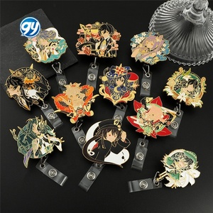 Genshined ajustable ID Badge Holder Anime Metal Clip Anti-Lost Card Game Accesorios - Product Image 2