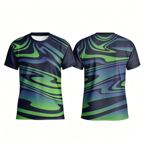 เสื้อยืดวิ่งมาราธอนแบบกำหนดเอง เสื้อทีมกีฬา แห้งเร็ว ระบายอากาศได้ดี แขนสั้น ผ้าตาข่าย เสื้อเชิ้ตวัฒนธรรม - Product Image 3