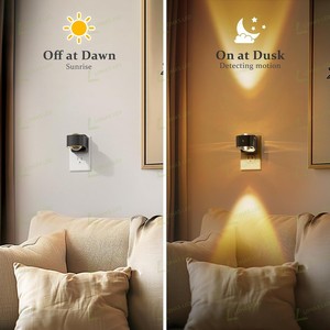 Lámpara de Noche LOHAS 2W, Proyector LED Súper Brillante, Moderno, Enchufable, Luz Blanca Suave de 3000K, para Dormitorio, Sala de Estar - Product Image 2