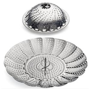 <span class=keywords><strong>Vaporera</strong></span> Plegable y Expandible para Verduras y Alimentos, Útil para la Cocina del Hogar - Product Image 1