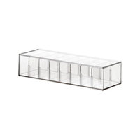 Boîte de rangement transparente multifonction pour câbles de données, chargeurs, adaptateurs, organiseur de câbles USB, conteneur pour fils
