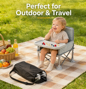 Silla Alta para Bebé en Oferta, Mama Sandalyesi, Silla Elevadora Plegable para Bebé, para Acampar al Aire Libre, para Alimentar a Bebés <span class=keywords><strong>de</strong></span> 6 a 36 Meses - Product Image 5