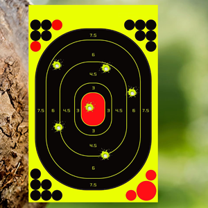 Pegatinas de Objetivo Amarillas Dericsson Splatter Target de 9.5*14.5 Pulgadas - Product Image 2