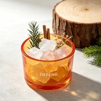 Gobelets à bougies en verre coloré personnalisables de 140 ml, violet, rose, vert, orange, noir, diffuseurs d'huiles aromatiques, porte-bougies, articles décoratifs