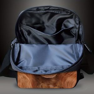 Christmas Series Messenger <b>Bag</b> Dual-purpose <b>Change</b> <b>Bag</b> Shoulder <b>Bag</b> Cartoon Christmas Snowman Pattern - Product Image 5