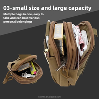Sac Tactique à Bandoulière Unique pour Extérieur, Sacoche de Ceinture, Pochette Sécurité, Sac de Poitrine, Poche pour Gadgets, Holster Multifonction pour Téléphone Portable