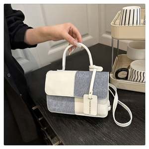 Bolso Bandolera de Lona para Mujer, Diseño 2025, Color Caramelo, con Parches, Cierre de Cremallera, Gran Capacidad, para el Verano - Product Image 3