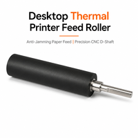 Harga Pabrik Rol Platen Karet PU Anti Selip dengan Poros CNC untuk Mesin Pencetak Label Thermal Desktop
