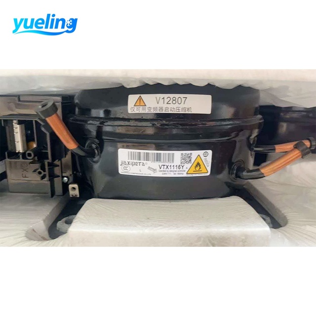 VTX1116Y Hermetic BLDC Inverter Compressor R600a 230V 40-150Hz for Household Freezers Low-temperature Beverage Coolers
