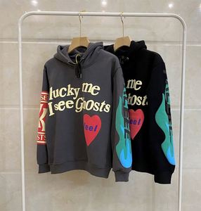 Demanding Article Customized Pattern Letter Kanye Lucky Me <strong>I</strong> <strong>See</strong> <strong>Ghosts</strong> <strong>Hoodie</strong> Heavyweight Hip Hop Fleece Sweatshirts Pocket - Product Image 6