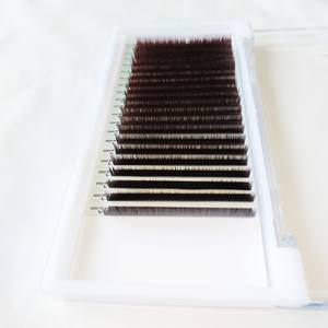 Cheveux synthétiques 16 lignes de qualité supérieure fabriqués à la main Volume individuel complet Plateaux de cils Extensions de cils de marque privée plats faciles - Product Image 4